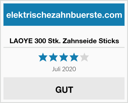  LAOYE 300 Stk. Zahnseide Sticks Test