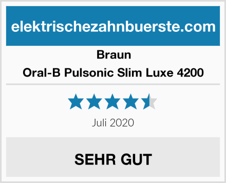 Braun Oral-B Pulsonic Slim Luxe 4200 Test