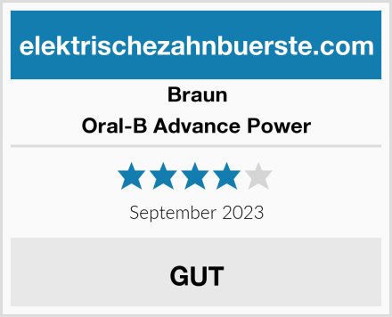Braun Oral-B Advance Power Test